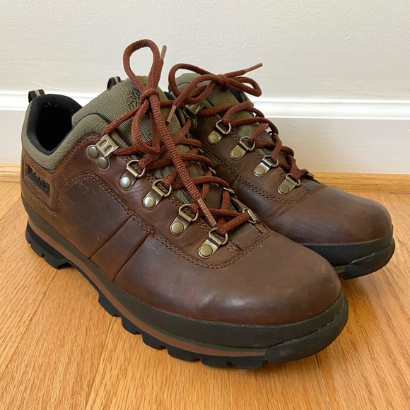 Timberland Hiking Shoe Trail Boot Men’s 10.5 Brown Leather Excellent Condition - Picture 1 of 11